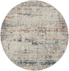 Nourison Rustic Textures Rug 14 Light Grey Multi - Round