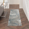 Nourison Rustic Textures Rug 15 Light Grey Blue - Round