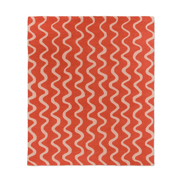 Scion Ribbon 124300 Coral Orange Rug