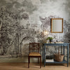 Rivington Folly wallpaper with reddish undertones and intricate details