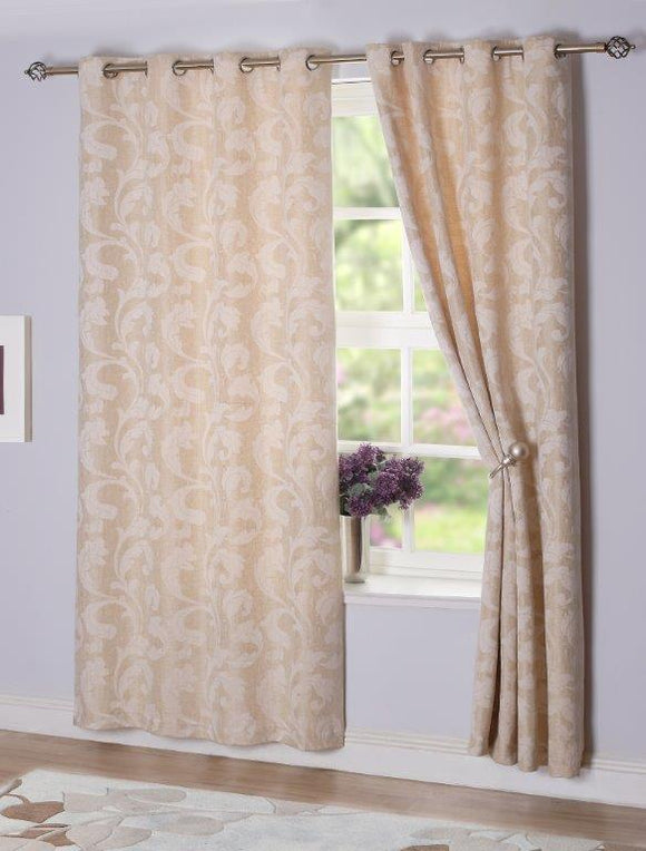 Luxurious champagne curtains for your home decor