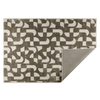 Scatterbox Cohen Rug Taupe picture of the folded corner and backing