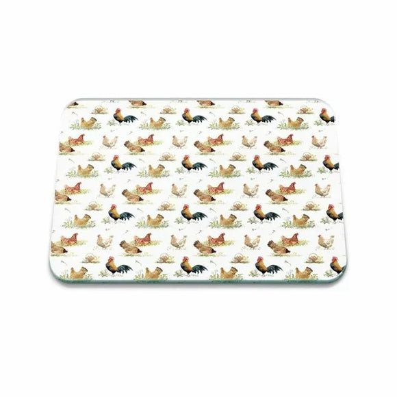 Add a touch of countryside charm to your kitchen with the Eddington Pecking Medium Worktop Protector, featuring a delightful pecking hens design that brings warmth to your culinary space.