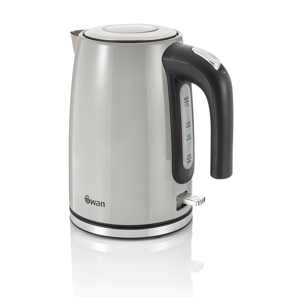 Explore the Townhouse 1.7LT Jug Kettle in grey, a stylish and efficient addition to your kitchen with rapid boiling and safety features.