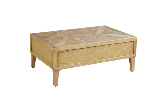 The Solstice Rectangular Coffee Table, a stylish addition to your living room.