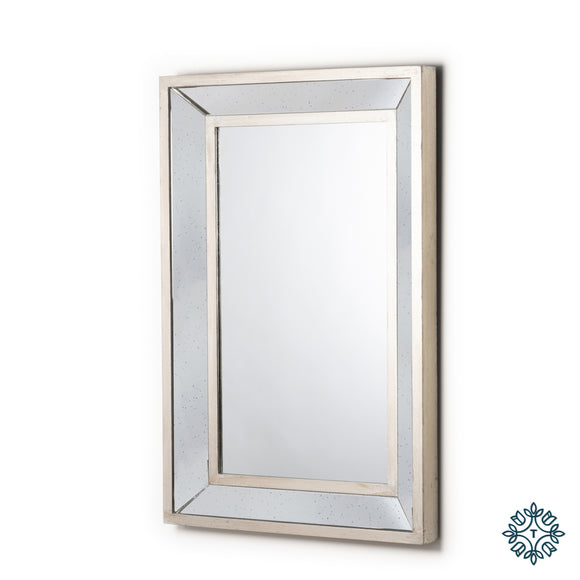 Elevate your décor with the timeless charm of the Varese Aged Wall Mirror. Its vintage-inspired design and distressed finish add character and elegance to any room.