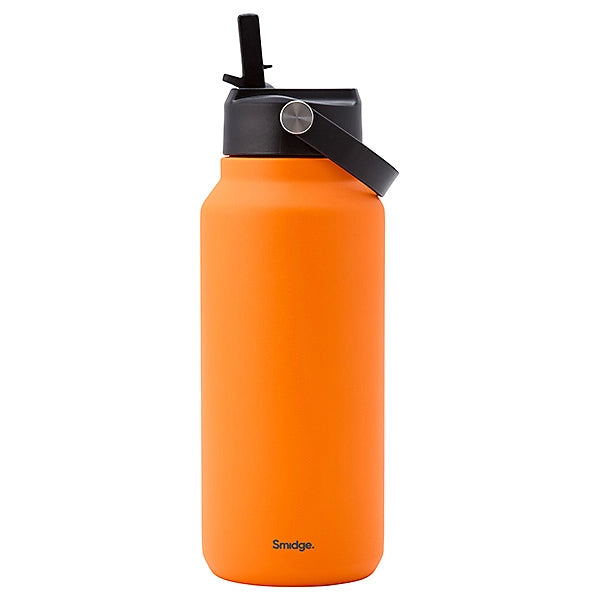 Smidge Bottle 900ml Citrus – Leak-Proof Insulated Stainless Steel Drink Bottle with Straw & Handle