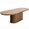 Cofra Ivy oval extending dining table in Bordo oak