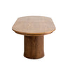 Cofra Ivy oval extending dining table in Bordo oak