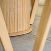 Cofra Ivy oval extending dining table in natural oak