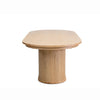 Cofra Ivy oval extending dining table in natural oak