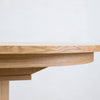 Cofra Ivy oval extending dining table in natural oak