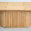 Cofra Ivy oval extending dining table in natural oak