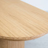 Cofra Ivy oval extending dining table in natural oak