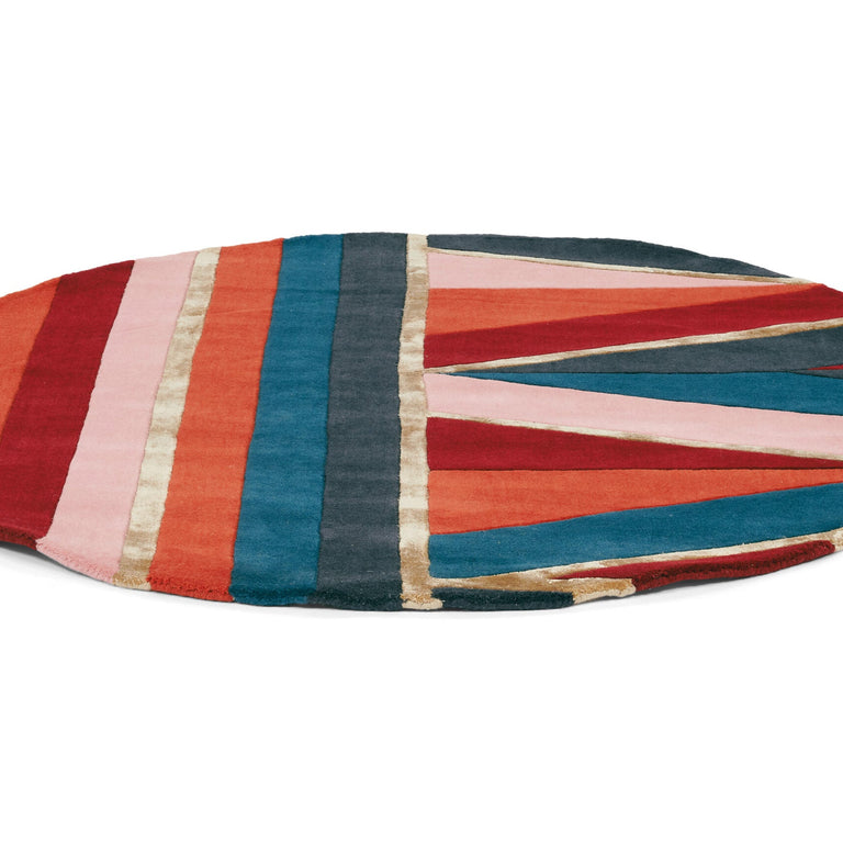 Brink & Campman Ted Baker Sahara Rug Burgundy - Round