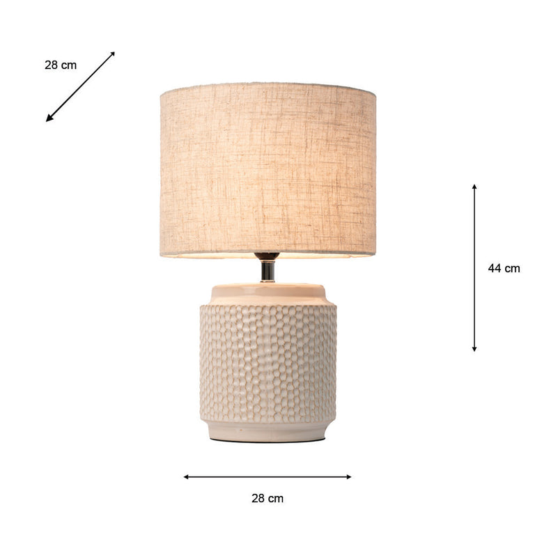 Hazel Table Lamp Cream 44cm