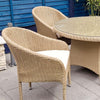 Claudia Outdoor Garden Dining Table 4 Chairs Set