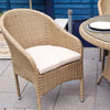 Claudia Outdoor Garden Dining Table 4 Chairs Set