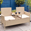 Serena Outdoor Garden Bench with Table