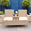 Serena Outdoor Garden Bench with Table