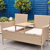 Serena Outdoor Garden Bench with Table