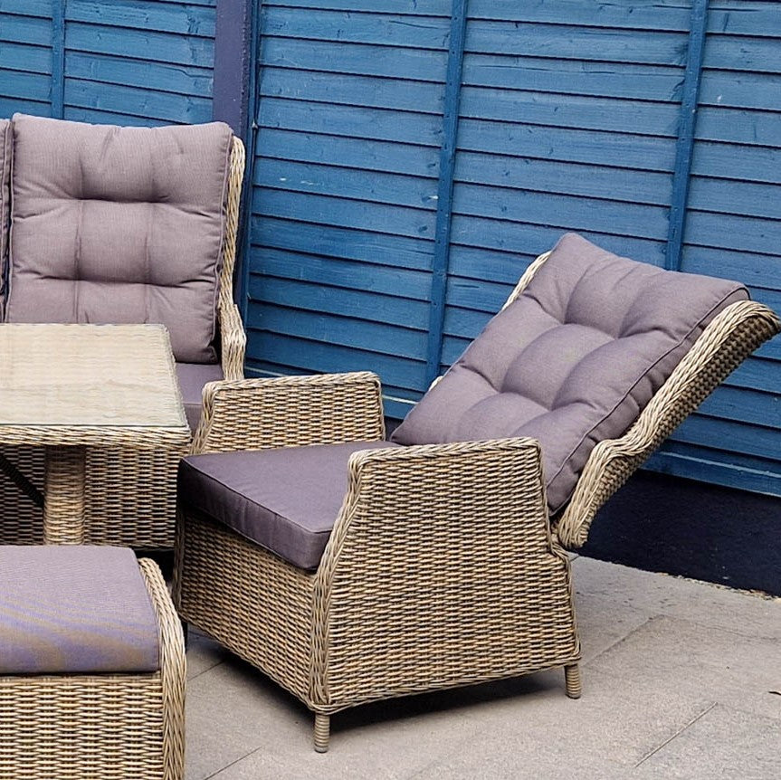 Reclining outdoor shop dining chairs