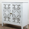 Functional 2 Door Sideboard: The Jessie White finish adds a touch of sophistication.