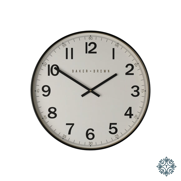 Capture the essence of classic train station aesthetics with the Baker And Brown Station Clock, a vintage-inspired timepiece that adds a touch of nostalgia to your space.