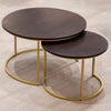 Tiya Nest of 2 Coffee Tables Dark – Modern Living Room Tables