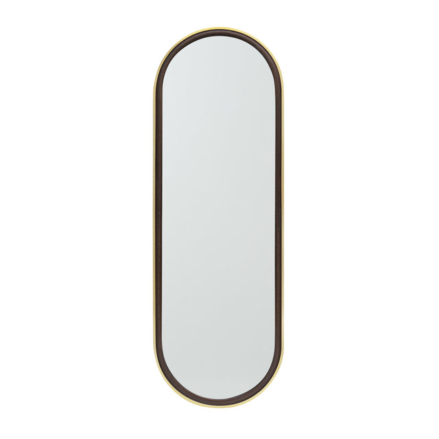 Venice Pill Mirror Gold and Dark 120cm
