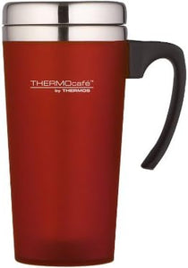 Stay on the go with style and functionality using the Thermos Travel Mug. 
