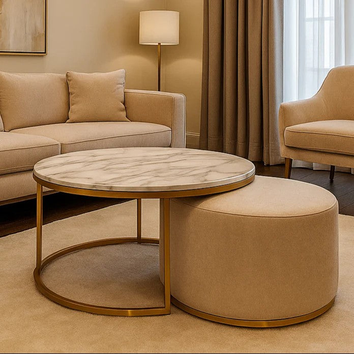 Set Of 2 Mango Wood Side Tables