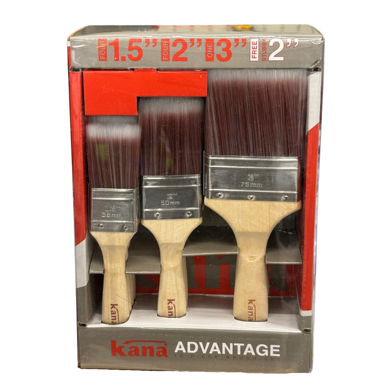 Kana Advantage 10 Piece Brush Set with FREE Brush