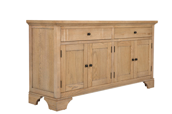  Elevate your dining or living area with the stylish and functional Valent Sideboard. With its sleek and contemporary design, this sideboard features a spacious top surface, perfect for displaying decorative items or serving food during gatherings. The ample storage space, including drawers and cabinets, offers convenient organization for your tableware, linens, and other essentials.