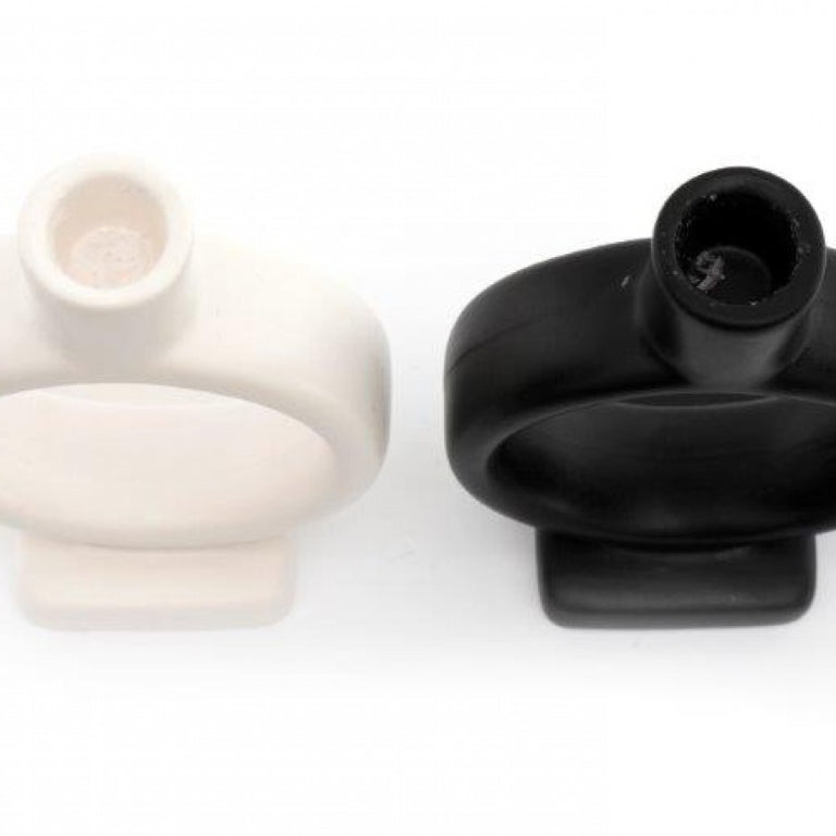 Silhouette Circle Candle Holders Set in Black & White – Modern Candle Holders for Elegant Candle Collection Home Decor