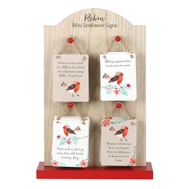 Garden Robin Mini Sentiment Sign Assortment