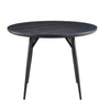 Yara black round dining table shown from above (4)