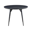 Yara black round dining table shown from above (5)