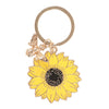 You Are My Sunshine Sunflower Keyring on white background