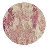 Nourison Rug Celestial Rug 02 Ivory Pink - Round