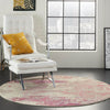 Nourison Rug Celestial Rug 02 Ivory Pink - Round