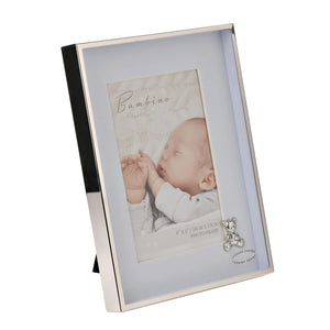 Bambino 4" X 6" Frame Teddy With Blue Mount