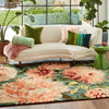 Harlequin Dahlia Rug Coral Wilderness