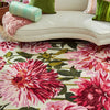 Harlequin Dahlia Rug Fuchsia Palm