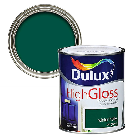 Dulux High Gloss Winter Holly Paint