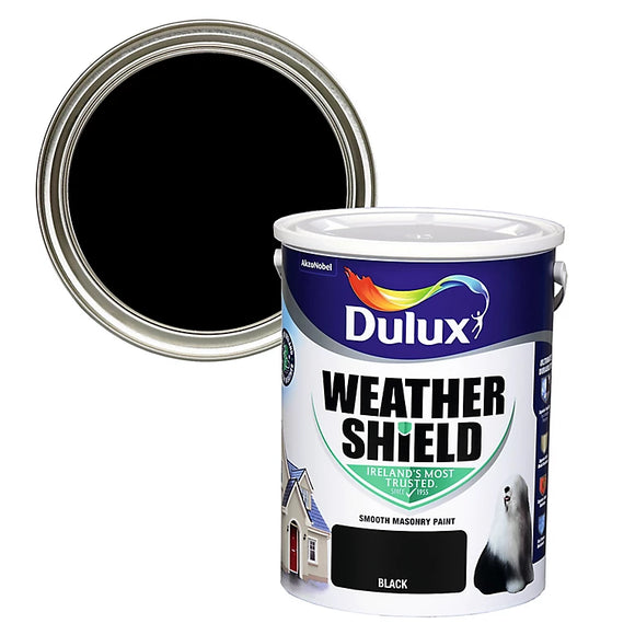  Achieve a sleek and modern look with Dulux Weathershield Black, perfect for a sophisticated exterior.