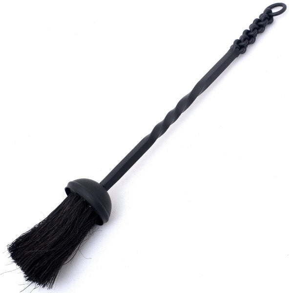 Castle Living Twist Hearth Brush 45cm Black Metal Fireplace Cleaning Brush – General Accessories