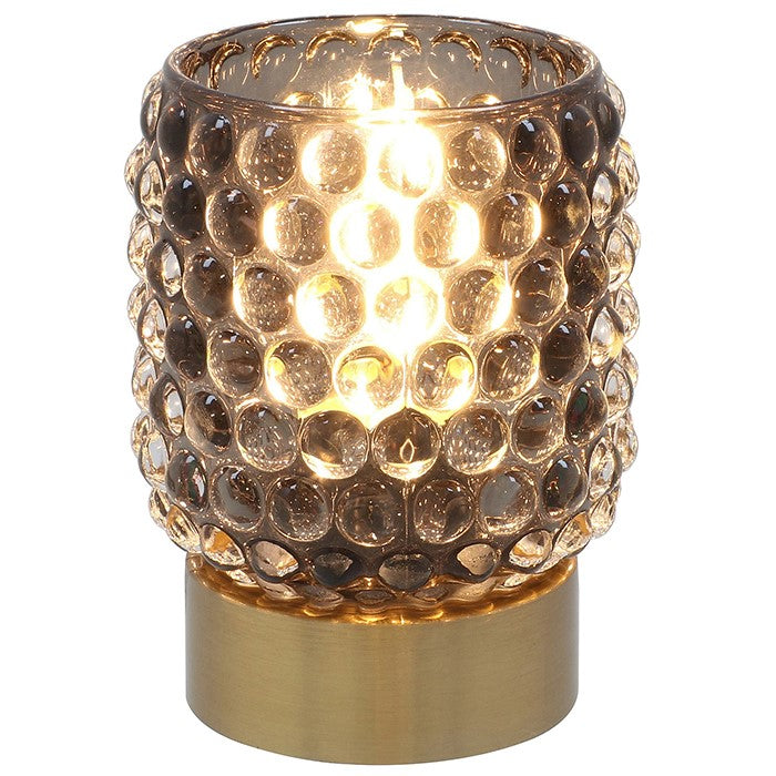 Luxe LED Tall Lamp Bead Grey – Modern Glass & Metal Decorative Lamps with LED Lighting for Stylish Interiors Collection