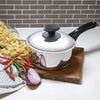 Preparing a beautiful pasta dish