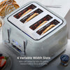 Swan Retro 4 Slice Toaster with self centering slots for even toasting